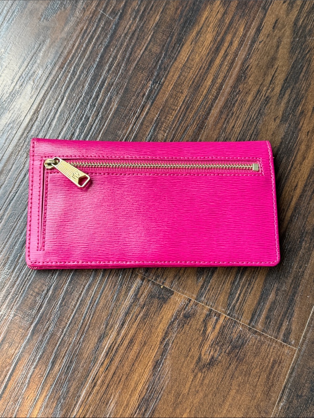 Lauren Ralph Lauren Fuchsia 🩷 Leather Continental Wallet - Picture 2 of 7